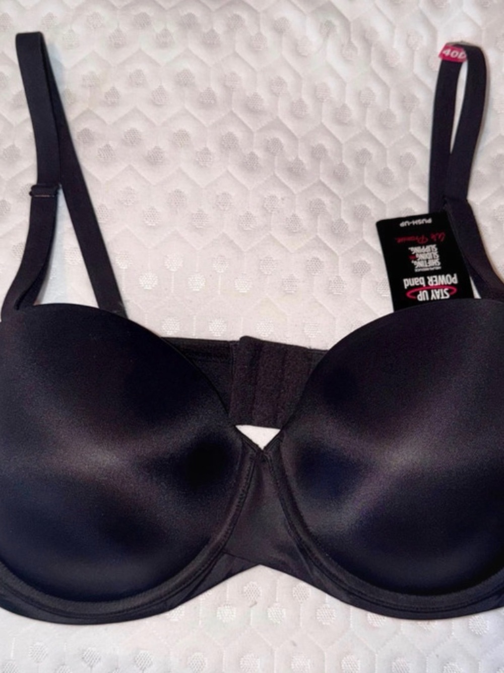 Bali Black Smooth Moulded T-Shirt Bra with Power Band